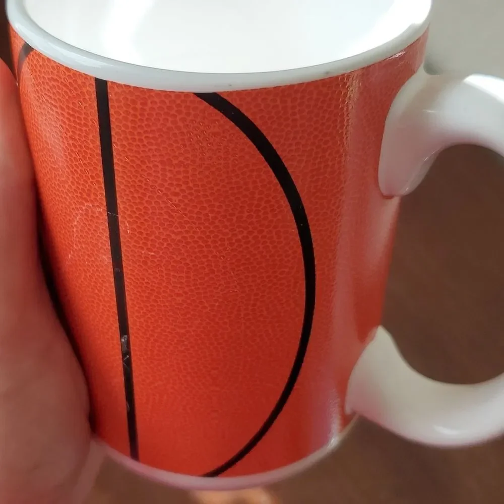NBA Spalding Basketball Textured Orange Coffee Mug Official Game Ball